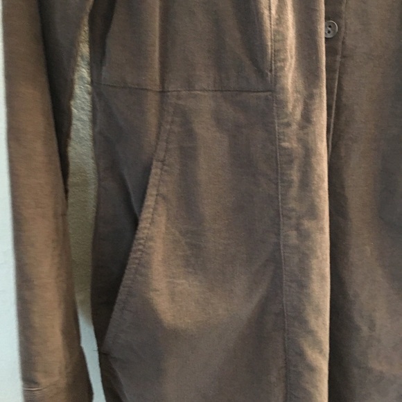 J Jill Corduroy Brown LS Button up Shirt XS - Picture 5 of 6